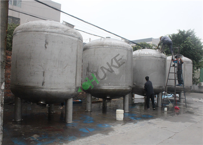 Frp Sand Filter Vessel Stainless Steel Filter Housing / Activated