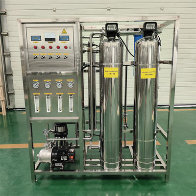 0.25 ton 2 Bottles RO Reverse Osmosis Water Treatment Filters Purify Machine in Wooden Case