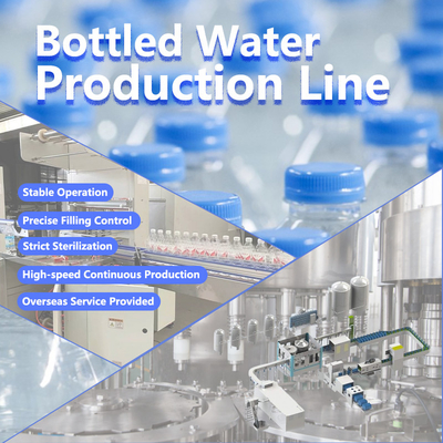 Full Set Complete Automatic PET Plastic Small Bottle Drinking Mineral Water Production Line / Bottle Water Filling Machine