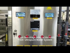 0.5 tons of dual-stage reverse osmosis treatment equipment with EDI ultrapure water system