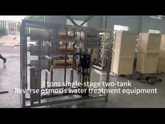 3 tons single-stage reverse osmosis water treatment equipment